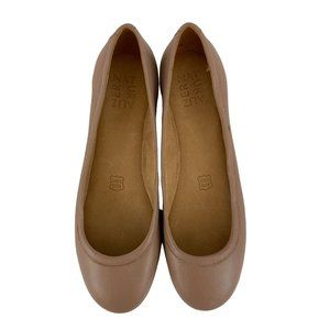 Naturalizer Brittany Flats Leather Beige Round Toe Size 8.5
